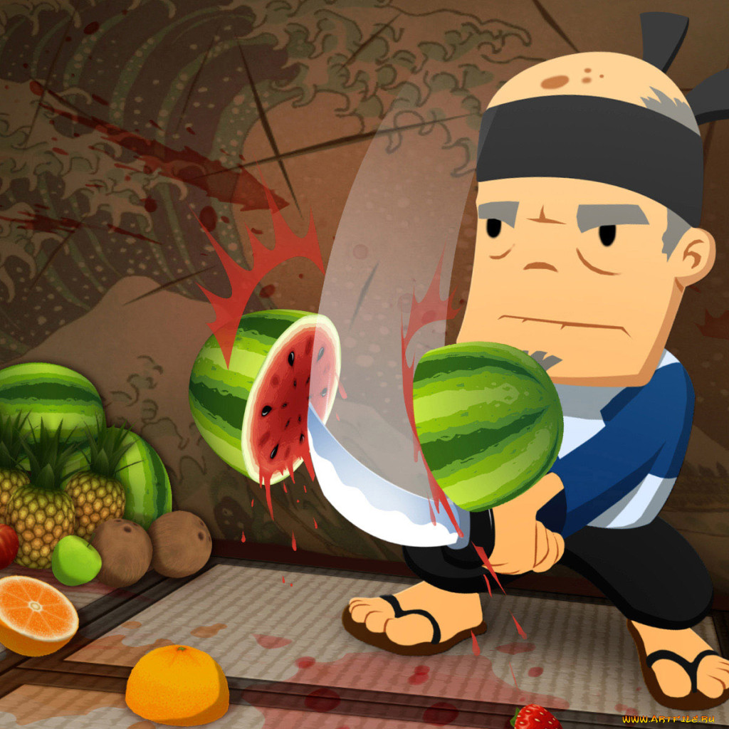 Обои fruit ninja Видео Игры Fruit Ninja, обои для рабочего стола,  фотографии fruit ninja, видео игры, - fruit ninja, меч, овощи, ниндзя Обои  для рабочего стола, скачать обои картинки заставки на рабочий